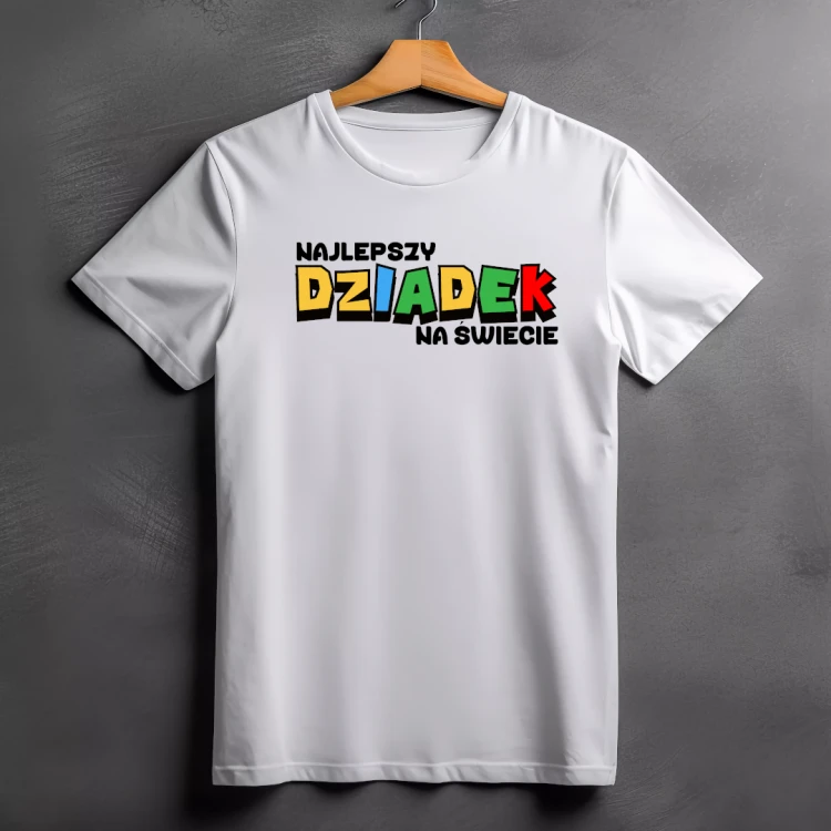 364.png Koszulka Najlepszy dziadek na świecie – prezent dla dziadka Koszulka Najlepszy dziadek na świecie – prezent na Dzień Dziadka PixelNadruk.pl