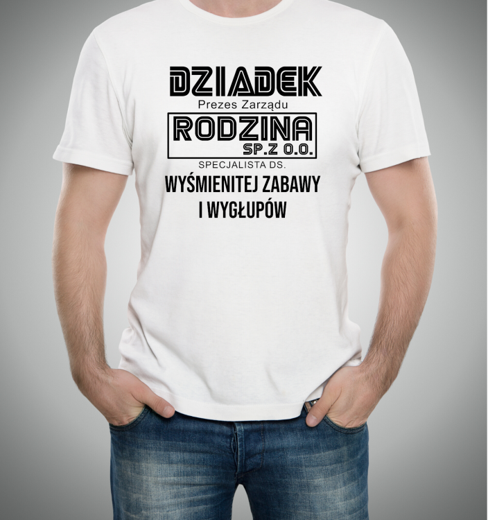 372.png Koszulka Dziadek – Prezes Zarządu Rodzina S.A. – specjalista ds. wyśmienitej zabawy i wygłupów – prezent na Dzień Dziadka PixelNadruk.pl Koszulka Dziadek – Prezes Zarządu Rodzina S.A. – zabawny prezent dla dziadka