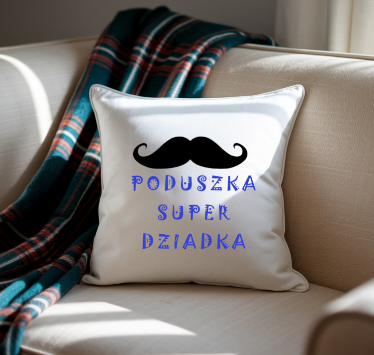 383.png Poduszka z nadrukiem „Super Dziadek” – prezent na Dzień Dziadka PixelNadruk.pl