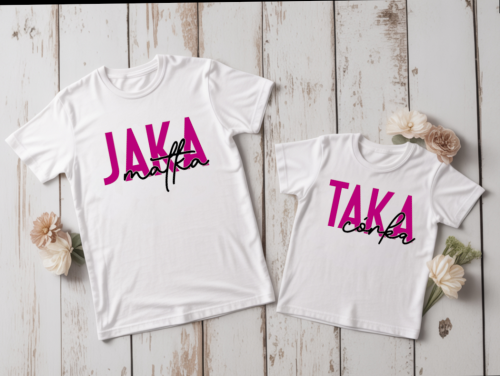 Zestaw koszulek Jaka matka taka córka – mama i córka, prezent na Dzień Matki