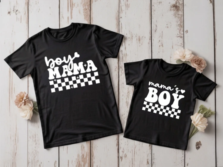 Zestaw koszulek Boy Mama – mama i syn, prezent na Dzień Matki