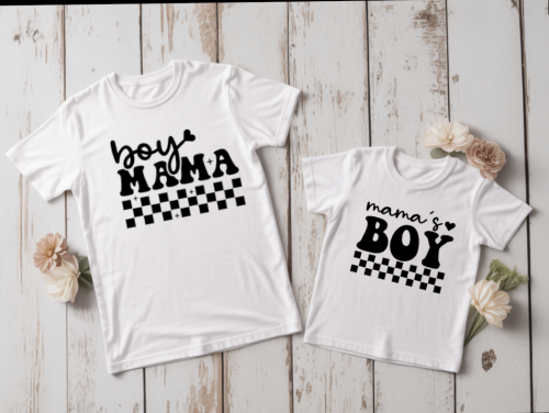 Zestaw koszulek Boy Mama – mama i syn, prezent na Dzień Matki