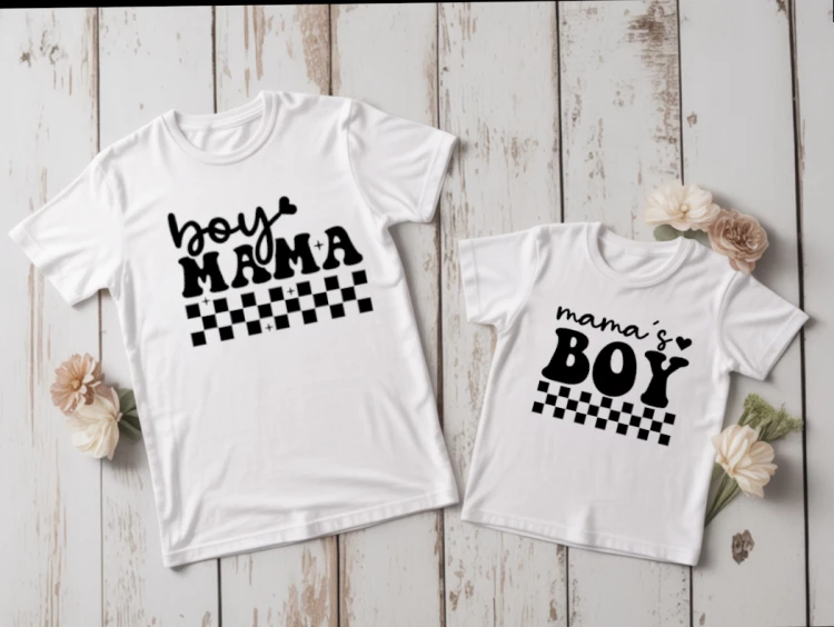 Zestaw koszulek Boy Mama – mama i syn, prezent na Dzień Matki